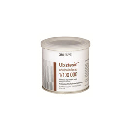 Ubistesin® adrénalinée au 1/100000 et 1/200000 - La boîte de 50 cartouches de 1,7 ml